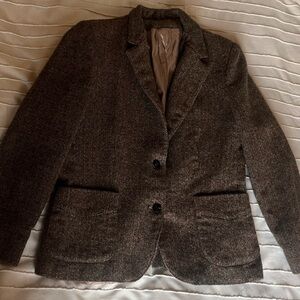 Vintage Herringbone Blazer- Please read description!